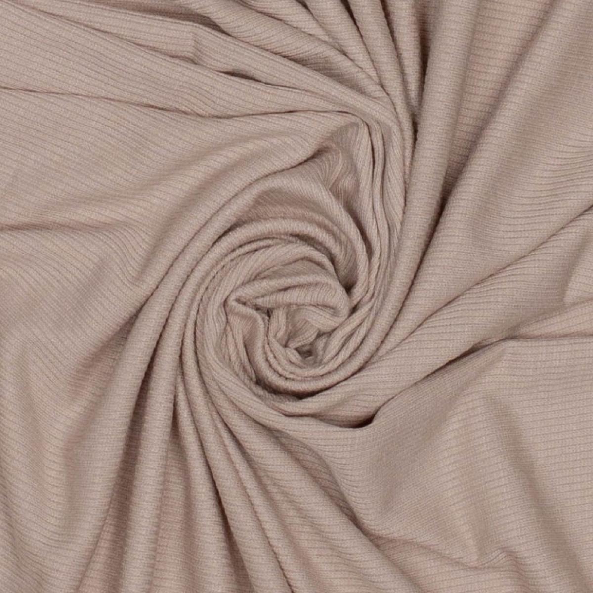 Rippjersey Viskose - sand beige